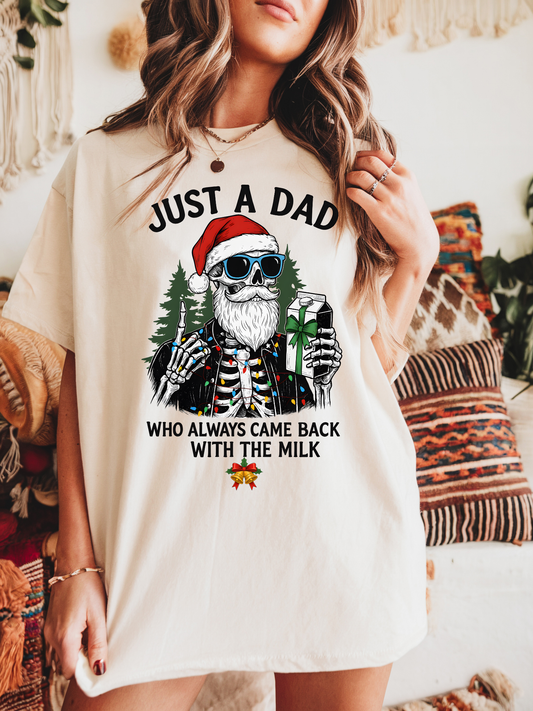 Just a dad and milk